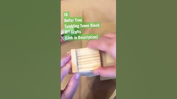 How to Make Tumbling Tower Blocks DIY Crafts - Dollar Tree #shorts