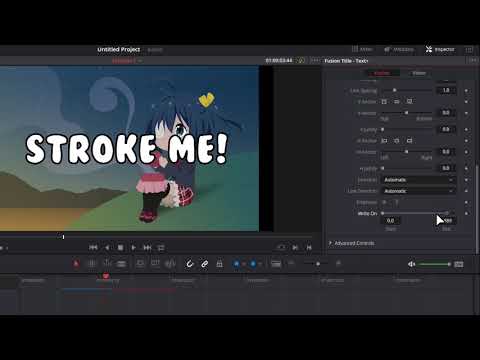 DaVinci Resolve 15 Quick Tip: Stroke Text & Typewriter