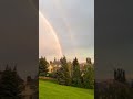秋日 雨后 夕阳 彩虹🌈