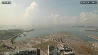 Strait of Singapore / Malacca 4K Shipping Livestream Disney Cruise Terminal with LoFi beats