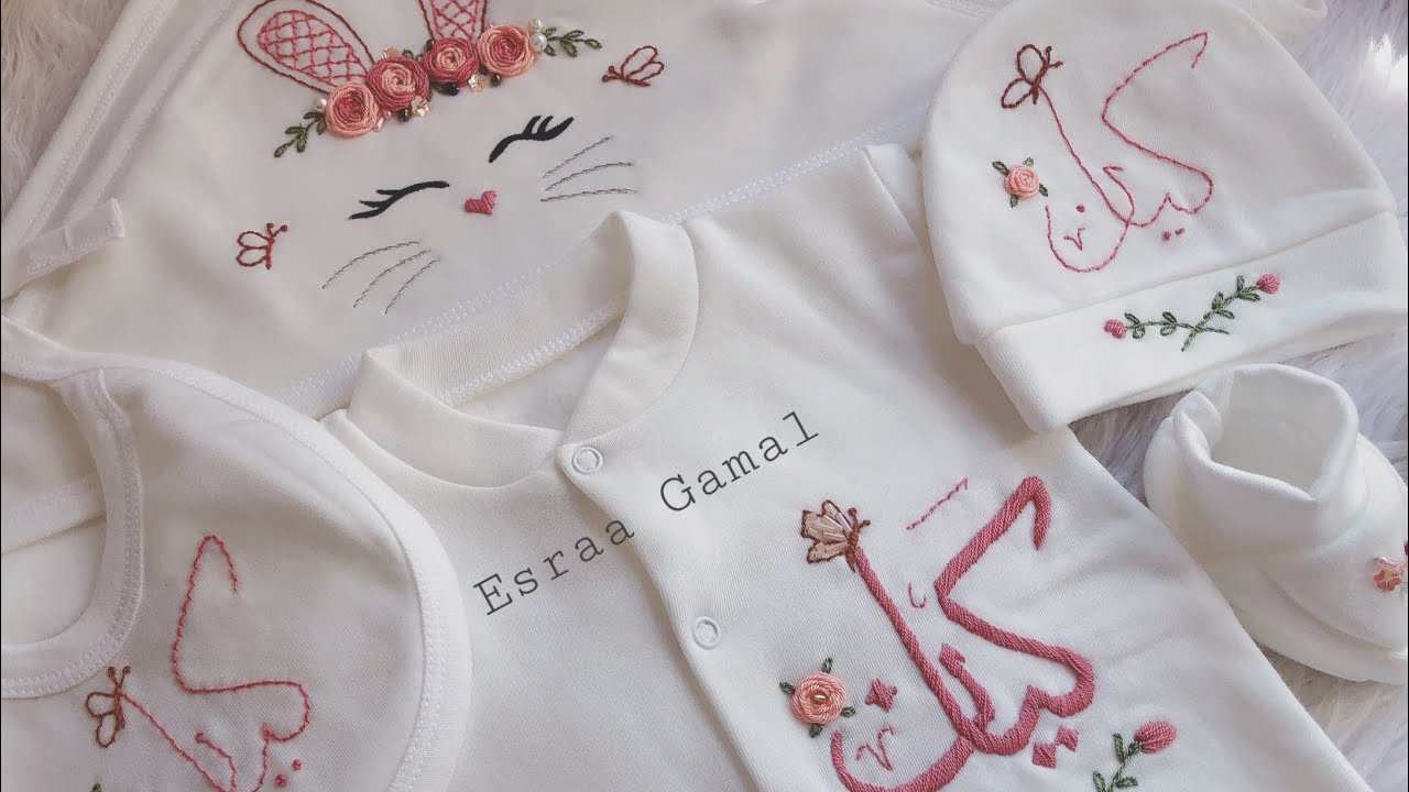 اسهل طريقه لعمل سالوبت بيبي تطريز للمبتدئين وطريقة التقفيل