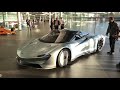 Mclaren speedtail leaving mclaren building driven by alex alexiev