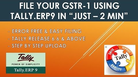 How to prepare GSTR-1 from TallyErp9.0 | How to file GSTR 1 using JSON created from Tally