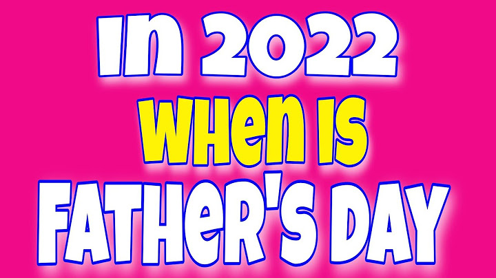 What day is fathers day this year