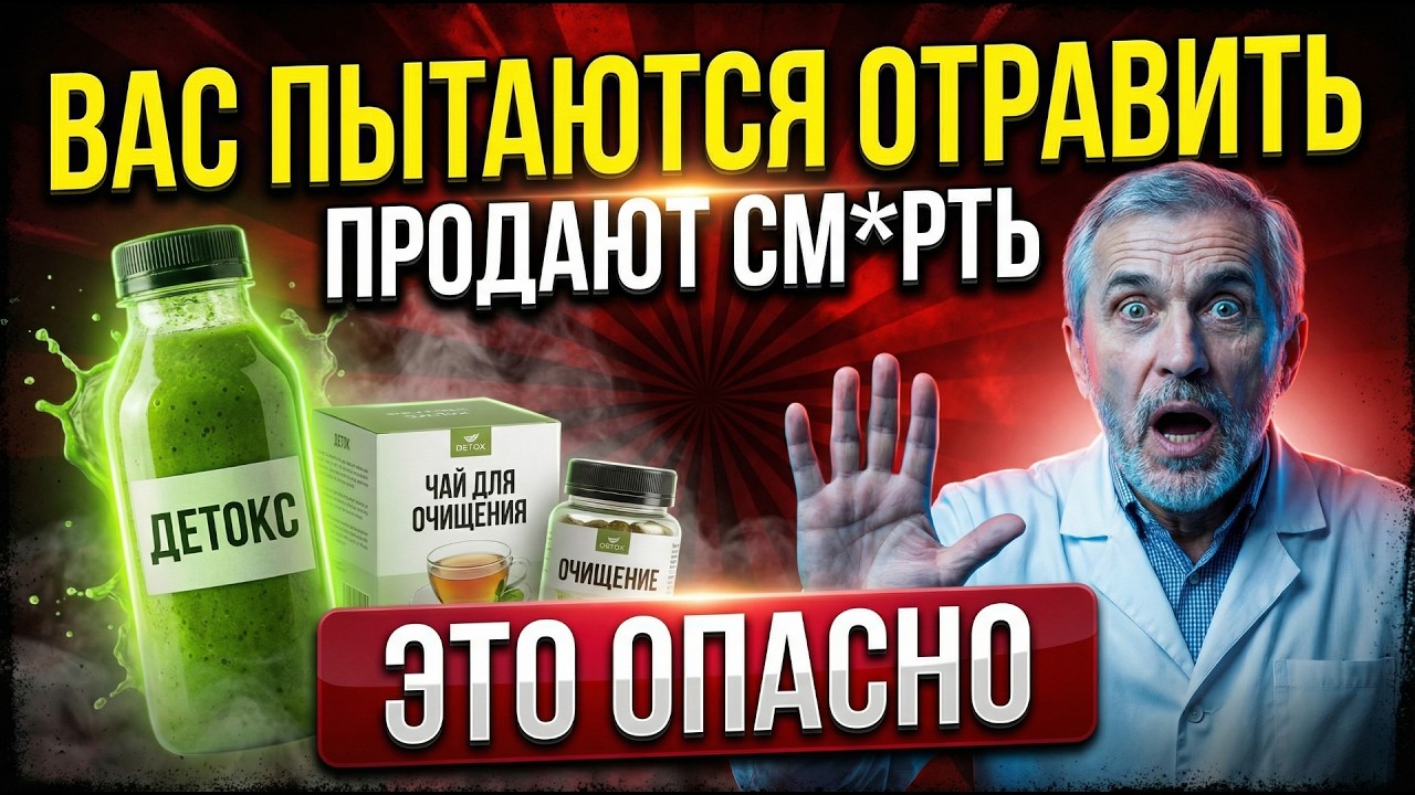 ВАС ОБМАНЫВАЮТ ЧИСТКАМИ | РЕАЛЬНЫЕ СПОСОБЫ ОЧИСТКИ ОРГАНИЗМА | ДЕТОКС ОПАСЕН ДЛЯ ЗДОРОВЬЯ