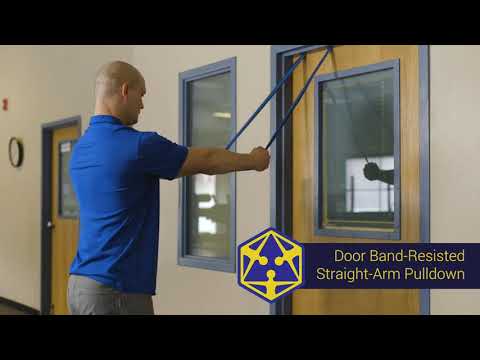 Door Resisted Straight Arm Pulldown - Tensegrity Exercise Library
