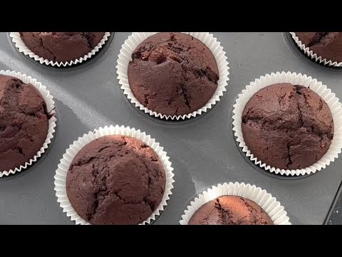 Шоколадные Капкейки 🧁. Пористые , мягкие внутри 🍫  ОЧЕНЬ ЛЕГКО👌
