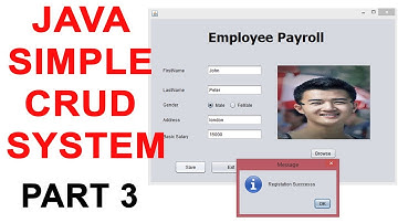 Java Simple Crud System part 3