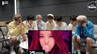 BTS Reaction to Blackpink Blockbuster Hit song 'Boombayah'  (Fanmade )