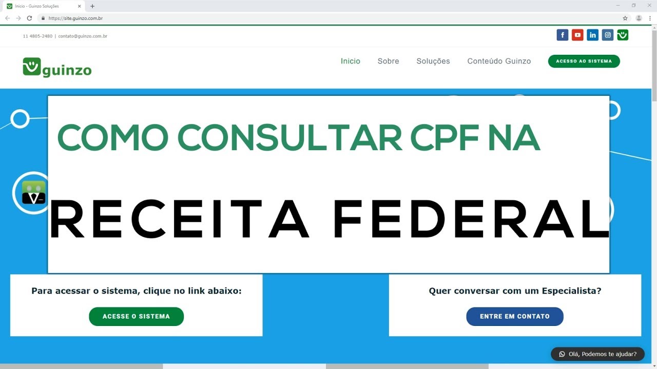 Como Consultar Cpf Na Receita Federal Youtube