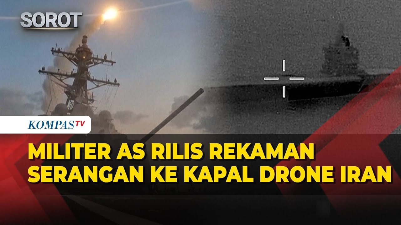 Militer AS Rilis Rekaman Serangan ke Kapal Drone Iran, Rudal Tomahawk Diluncurkan