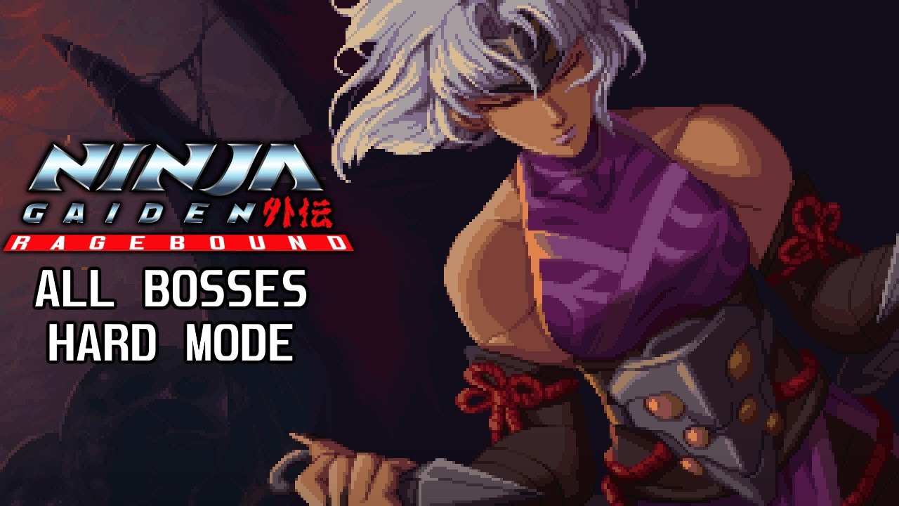 Ninja Gaiden Ragebound: All Bosses (Hard Mode)