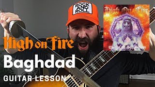 matt pike guitar lesson - high on fire - baghdad