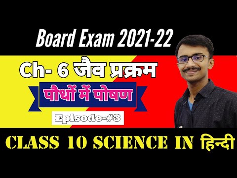 Ch-6 #3 पौधों में पोषण |  जैव प्रक्रम Life Process in Hindi Science Class 10 |  Board Exam 2022