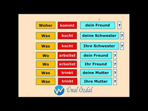 24. DERS - WORTFRAGE SATZFRAGE POSSESSIVE - YouTube