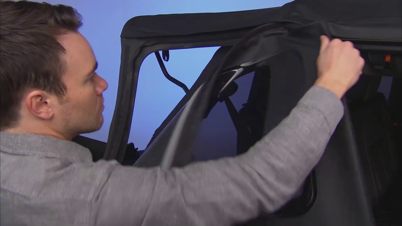 Sunrider Soft TopTake Jeep Wrangler top off on 2018 Jeep Wrangler (JK