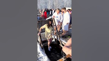 part183#Frozen But👙Beautiful #Russian Winter#IceBath😱Cold Water NoProblemfor🧊RussianGirls#winter🌊