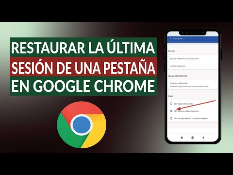 Cómo restaurar la última sesión de páginas abiertas en GOOGLE CHROME