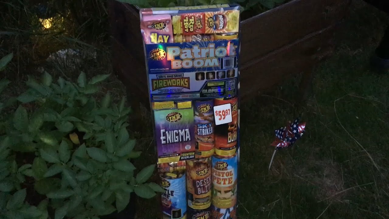 Walmart Patriot Boom fireworks all items shown which are best worst Enigma Finale beats Blast Zone