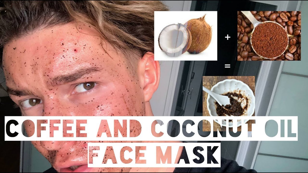 diy coconut & coffee face mask (for acne) YouTube
