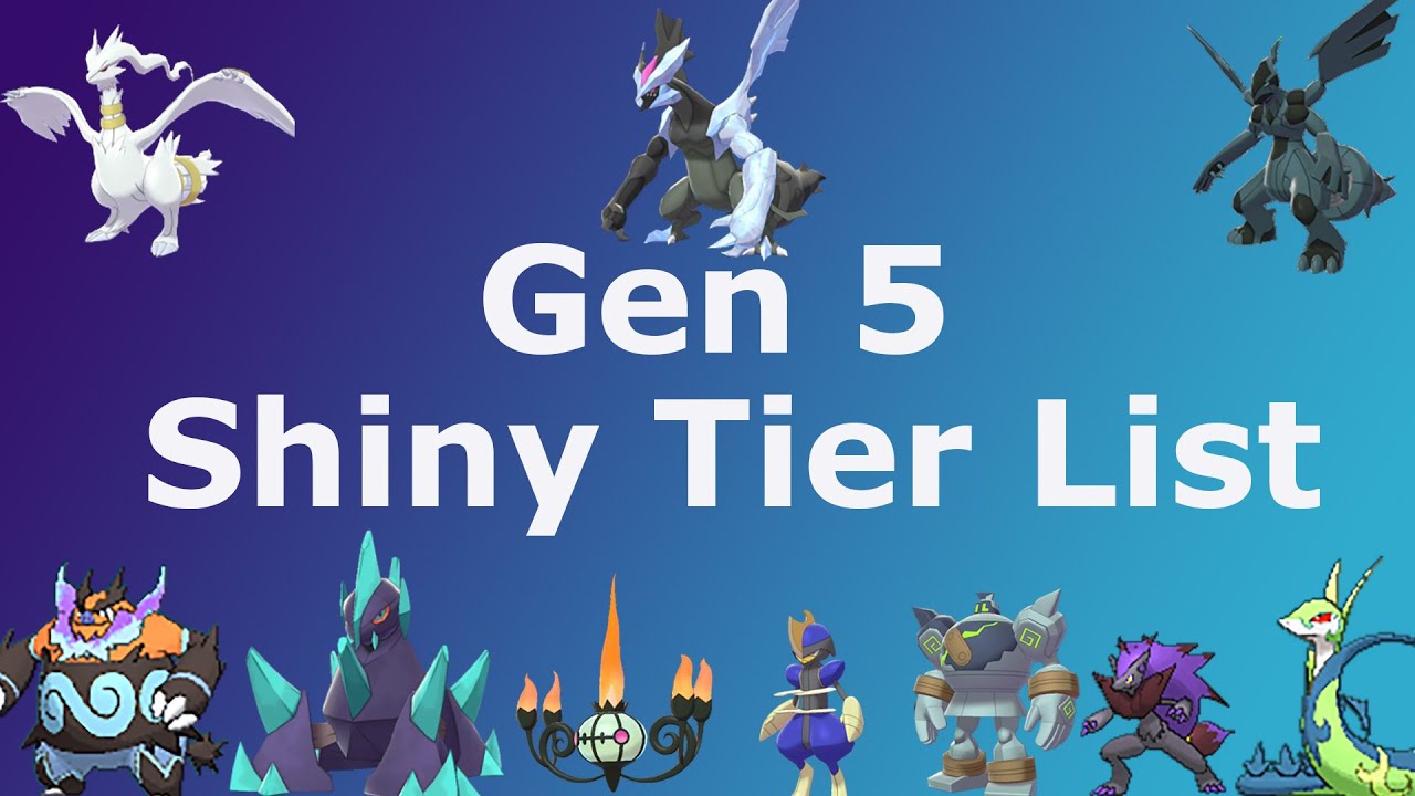 Ranking Gen 5 S Shiny Pokemon Tier List Youtube