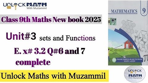 Class 9th Math New Book Exercise 3.2 Question 6,7-Exercise 3.2 Question6,7-9th class Maths New Book