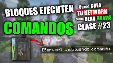 👉Bloques ejecuten comandos (MyCommand) | Clase 23 | Curso Cómo Crear una Network de Minecraft Gratis