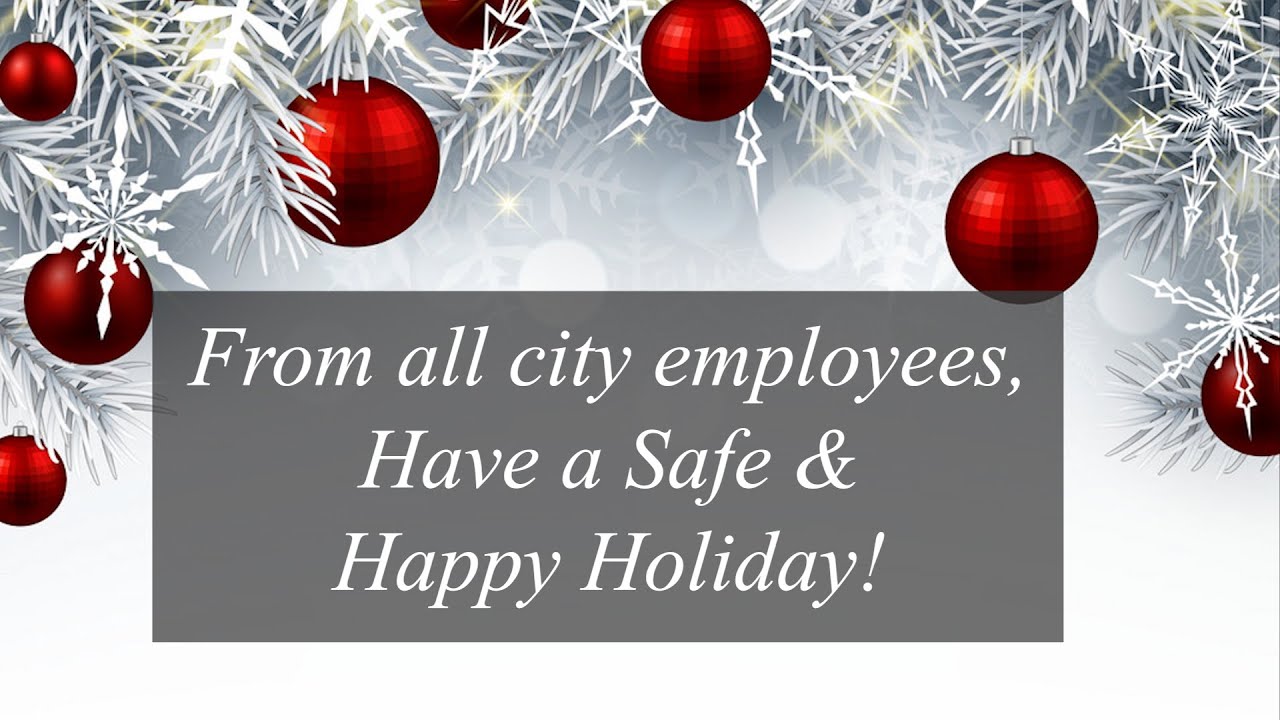 Happy Holidays from the City of Warwick!