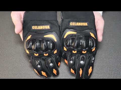 Мото рукавиці GLVS-14 Помаранчеві Розмір XL, видео 1