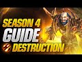Patch 1026 destruction warlock season 4 dps guide talents rotations and more