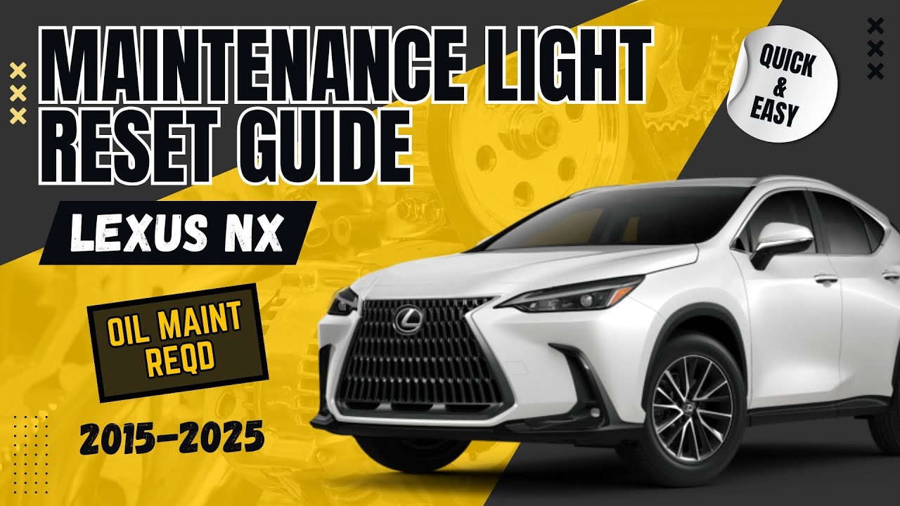 Step by Step Lexus NX 300h NX350 Oil Maintenance Light Reset Tutorial step-by-step-lexus-nx-300h-nx350-oil-maintenance-light-reset-tutorial