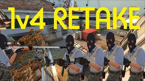 CSGO : 1vs4 Cache Retake on A-Site | AWP