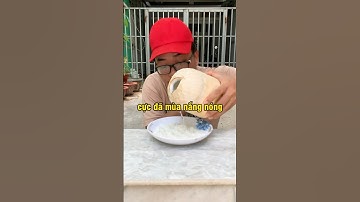 bạn chưa biết món ăn bí mật mùa nắng nóng - cơm nước dừa cá khô chiên Vietnamese traditional food 😋