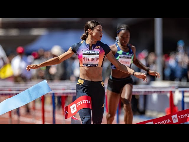 Sydney McLaughin 12.75 100mH Victory At Penn Relays class=