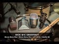 Kick Mic Shootout // Shure Beta 52a vs Shure Beta 91a vs sE V-Kick vs Audix D6  // No Talking