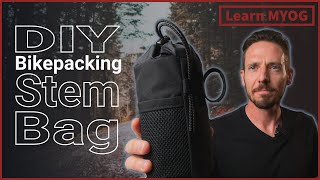 Make your own bikepacking stem bags aka feed bags | free pattern