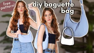 HOW TO MAKE A BAGUETTE BAG DIY (w/ free pattern!)