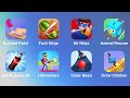 Cut and Paint, Fruit Ninja, Mr Ninja, Animal Rescue, Bottle Jump 3D, Hitmasters, Color Road