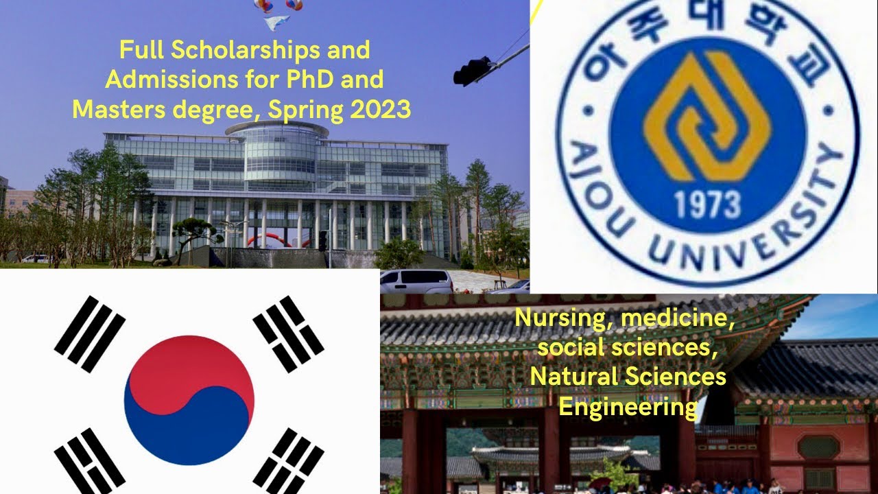 Spring admissions 2023, BK21,GKS  scholarship types at Ajou University / nursing / medicine