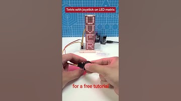 LED Matrix Tetris: Arduino + Joystick = Retro Win #arduino #3dprinting #arduinoproject #arduinonano