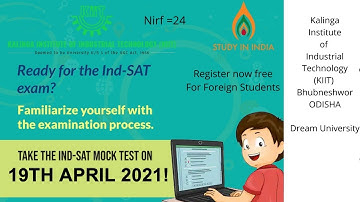 KIIT MOCK TEST FOR FOREIGN STUDENTS
