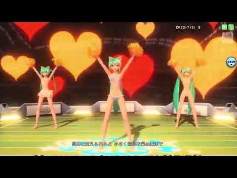 【PDA FT】SING&SMILE【PV／720p】【ミク スイムウェア ネコミミ（白） 】