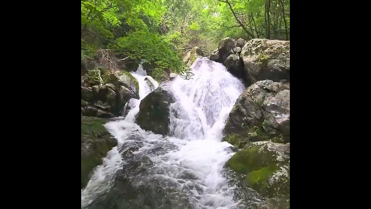 석룡산 조무락골9 쌍룡폭포 전경 [#계곡물멍-유변호사의 힐링] Sound of waterfall