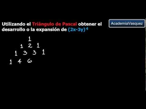 Triángulo de Pascal: Ejercicio 1 - YouTube