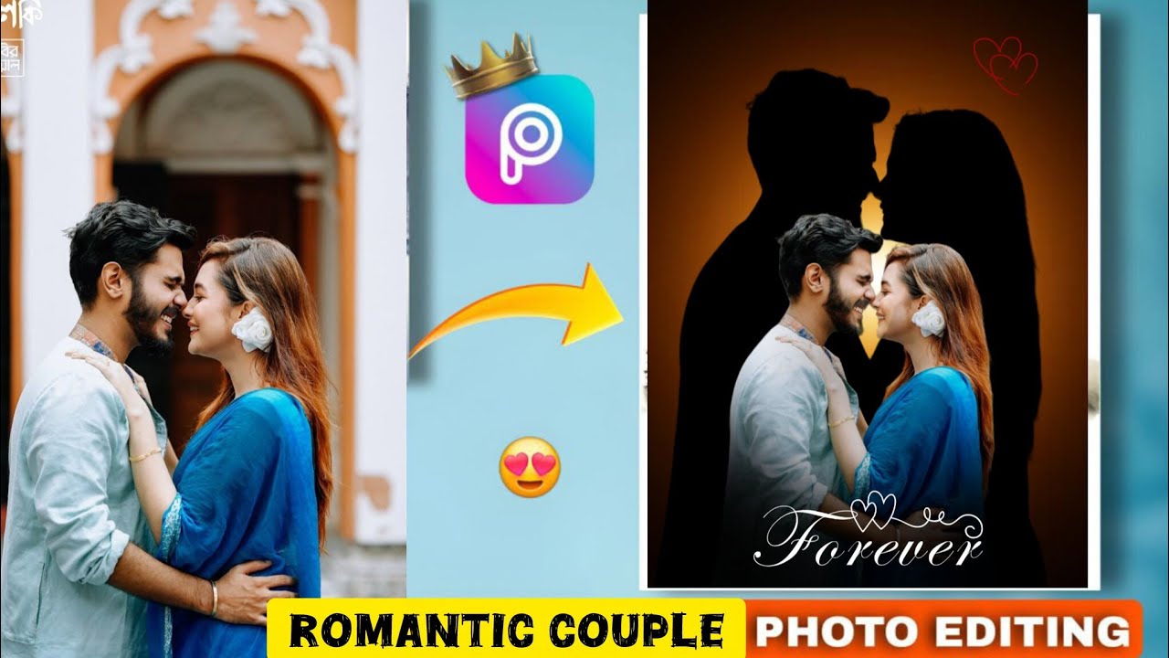 Romantic Couple Photo Editing full Tutorial❤ 