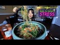 *vegan* JAPCHAE Mukbang & Recipe (잡채 Glass Noodles)