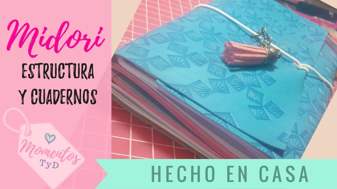 Como hacer un midori  traveler's notebook , diario de viaje o travel journal
