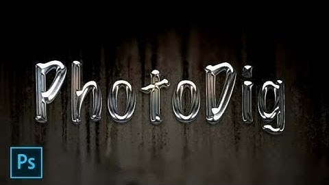 Photoshop Tutorial   Create Shiny Chrome Text Effect