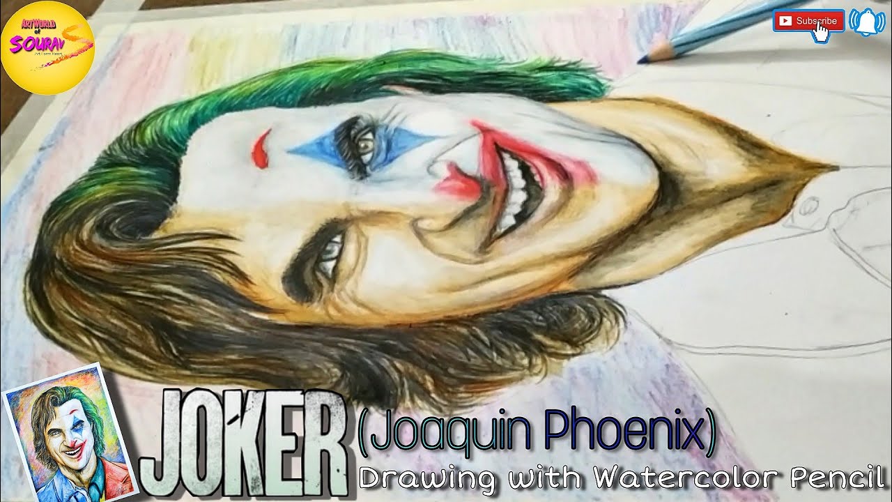 Portrait With Watercolor Pencil Sayak Aman By Artworld Of Sourav Youtube