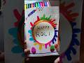 “Rangon se bhara mera Happy Holi card 🎨💖”#HappyHoli #KidsArt #CuteCraft#HoliCard#ArtForKids #ytshort